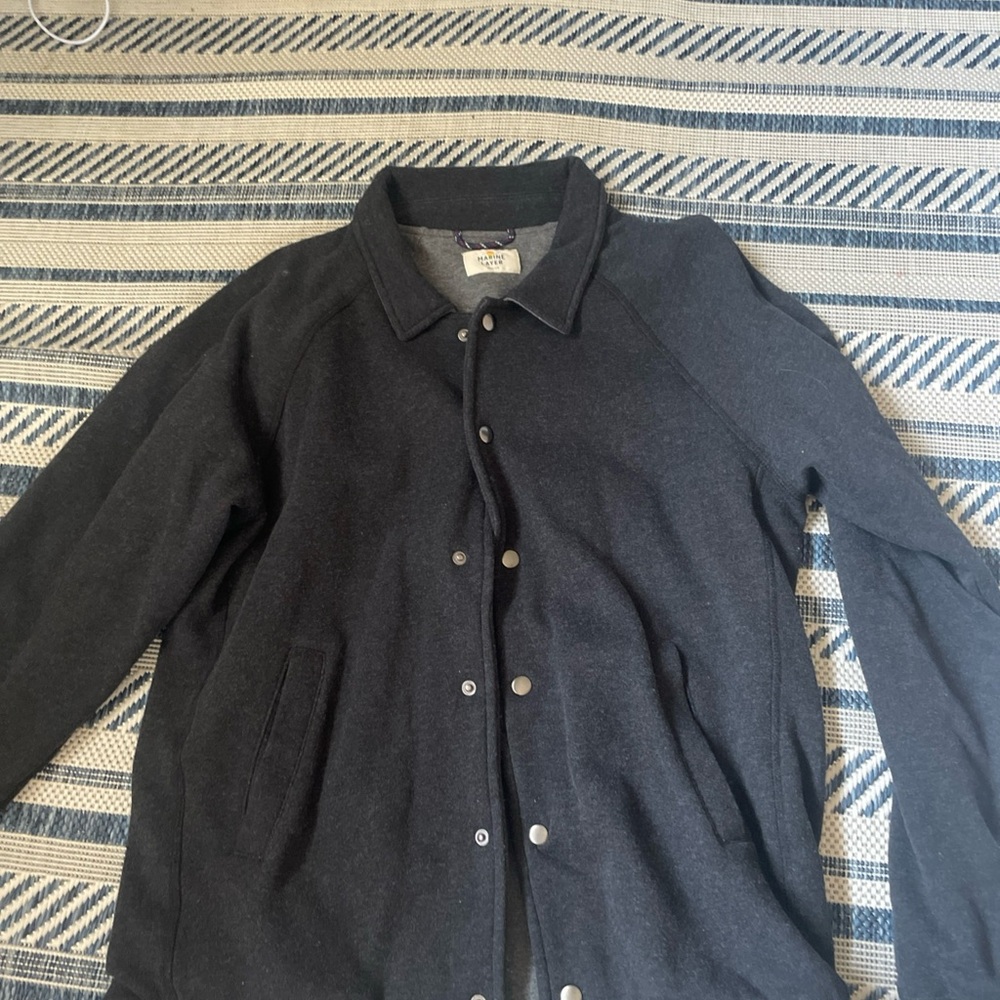 Marine Layer Charcoal Button-Up Shirt